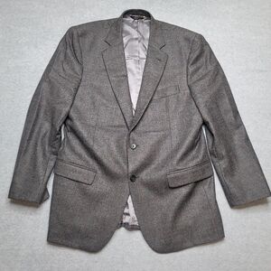 BROOKS BROTHERS Madison 1818 Saxxon 42R Gray Wool‎ Blazer Sport Coat 2 Button